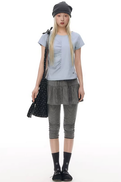 Pleated Pure Cotton Top