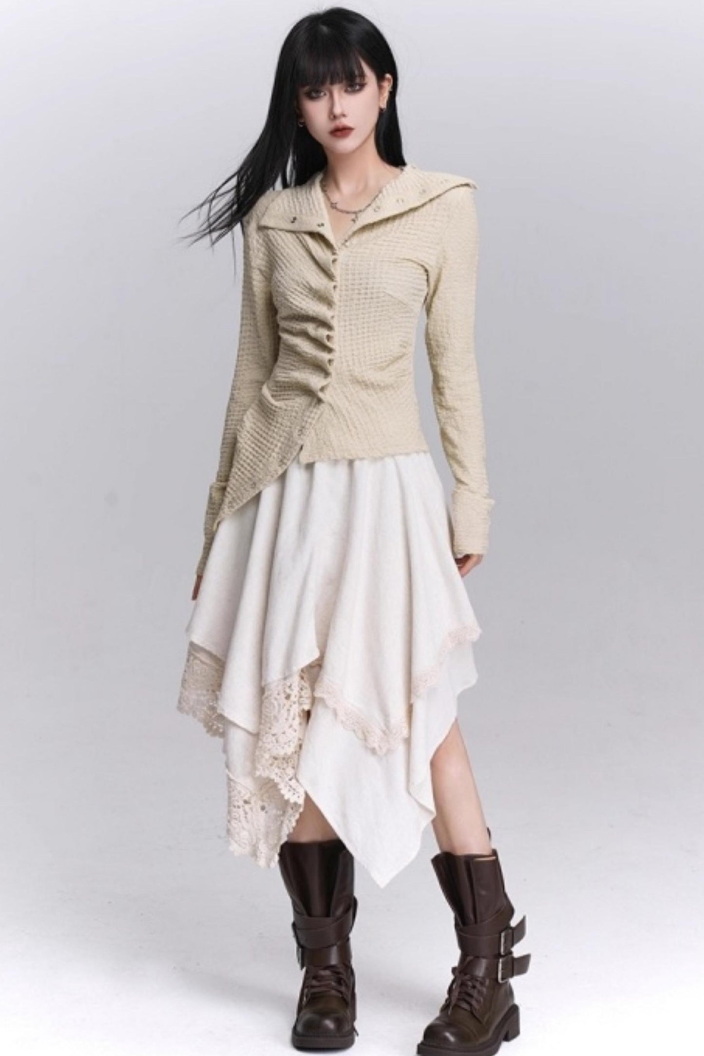 Ghostly Irregular Autumn Shirt