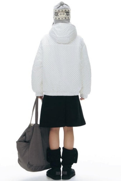 Reversible Polka Dot Hooded Jacket