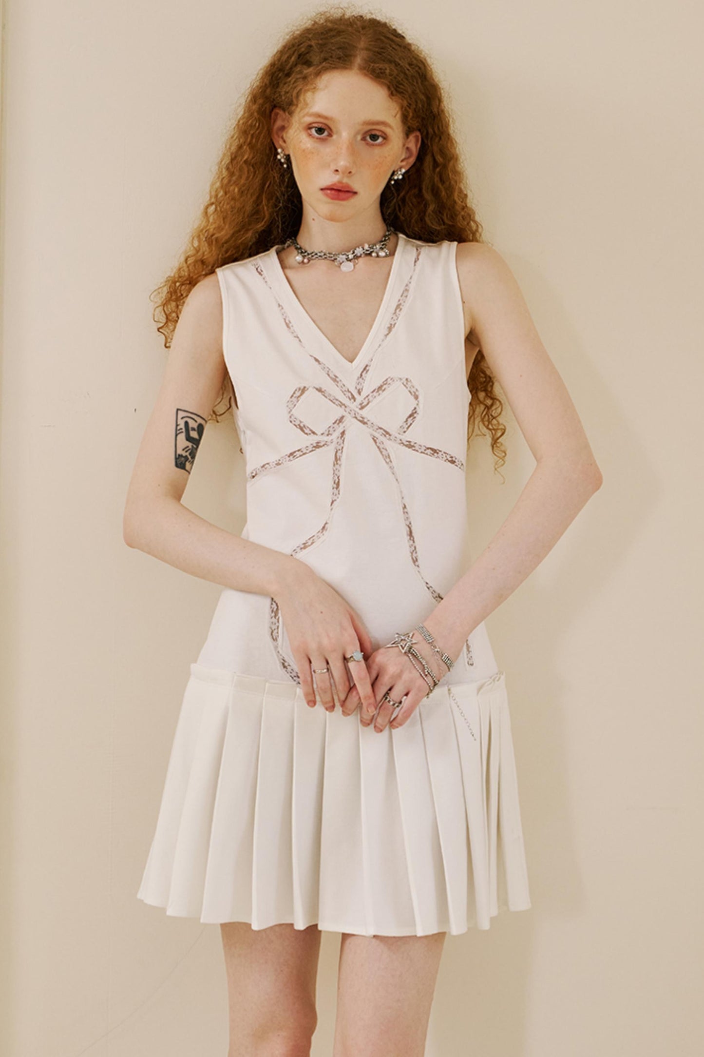 Chic Lace Knit Dress