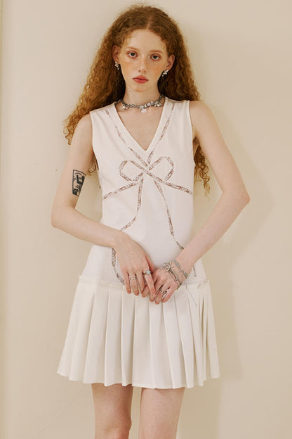 Chic Lace Knit Dress