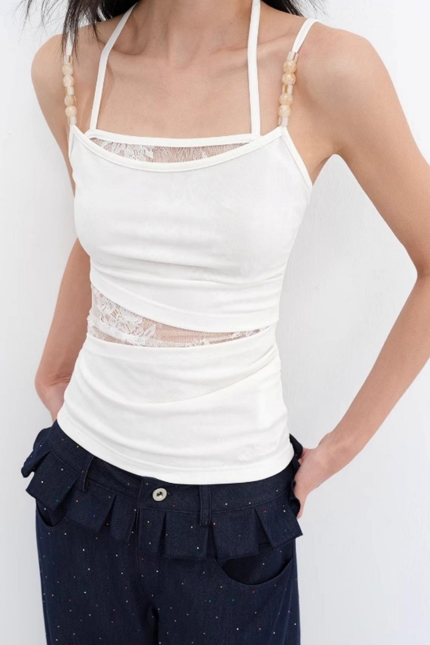 Asymmetric Bead Camisole