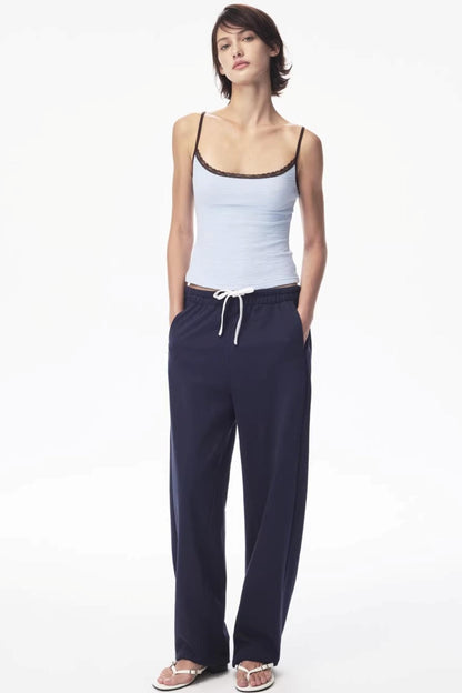 Color-Blocked Carrot Pants