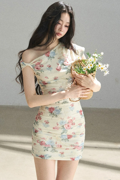 Floral Off-Shoulder Summer Dress Set-Up