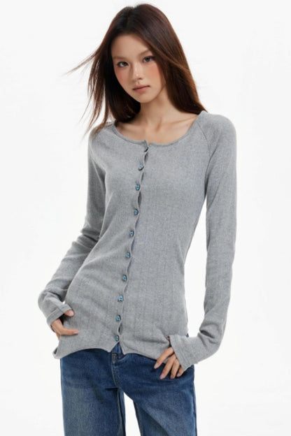 Slim Two Wear Cardigan Top