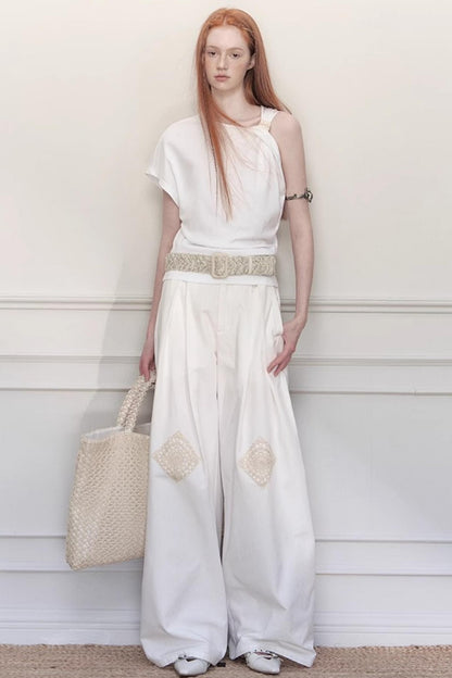 Twisted Cloud Shoulder Tee