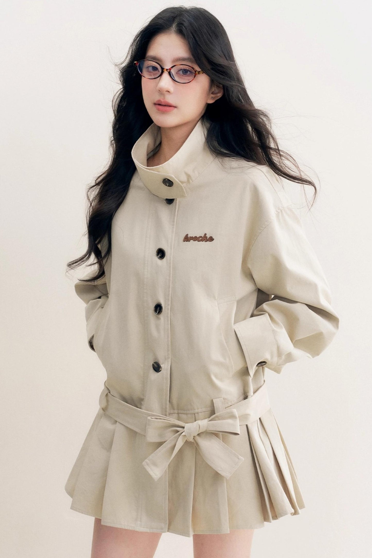 Geek Chic Lace Trench Coat