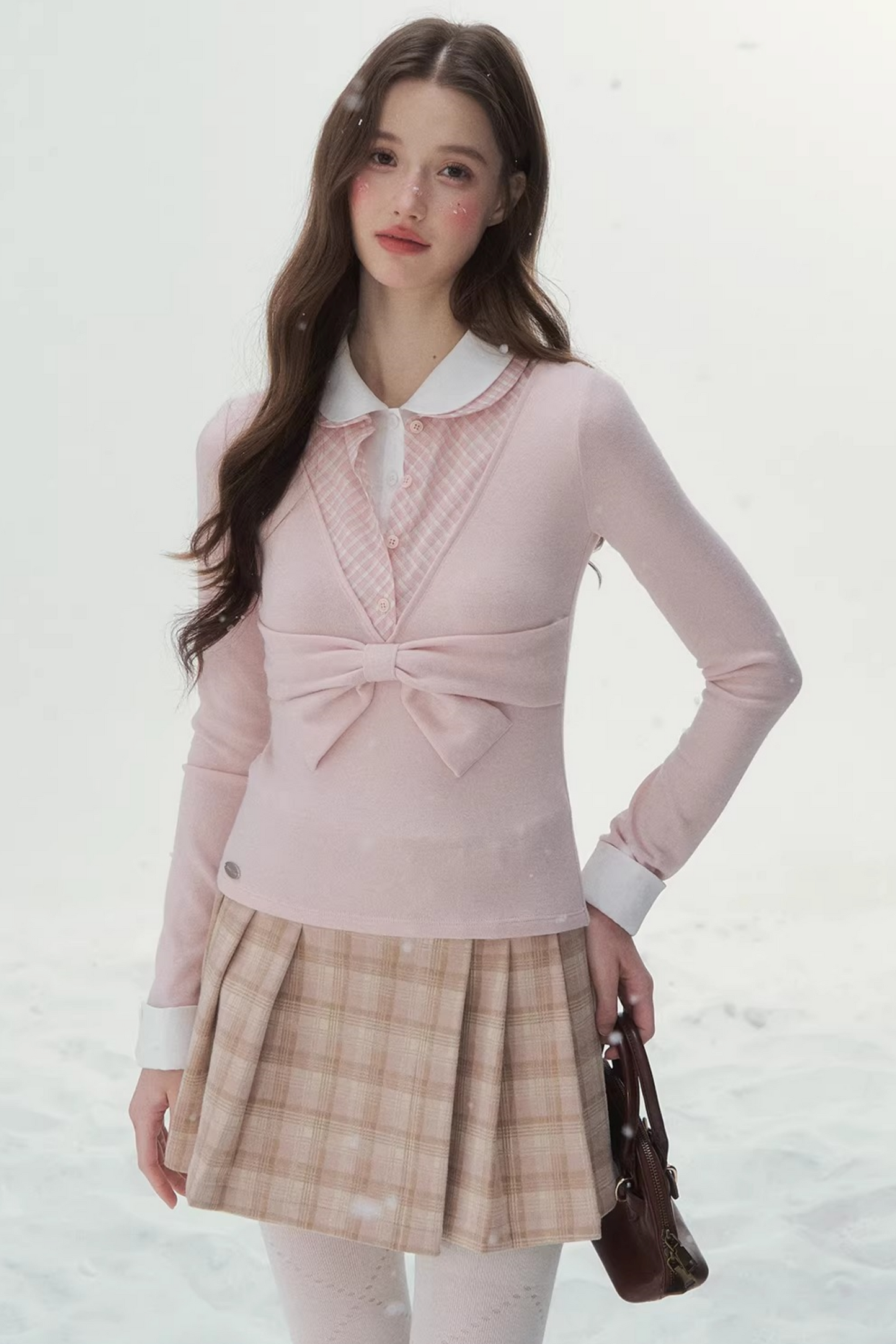 Doll Collar Three-Piece Top