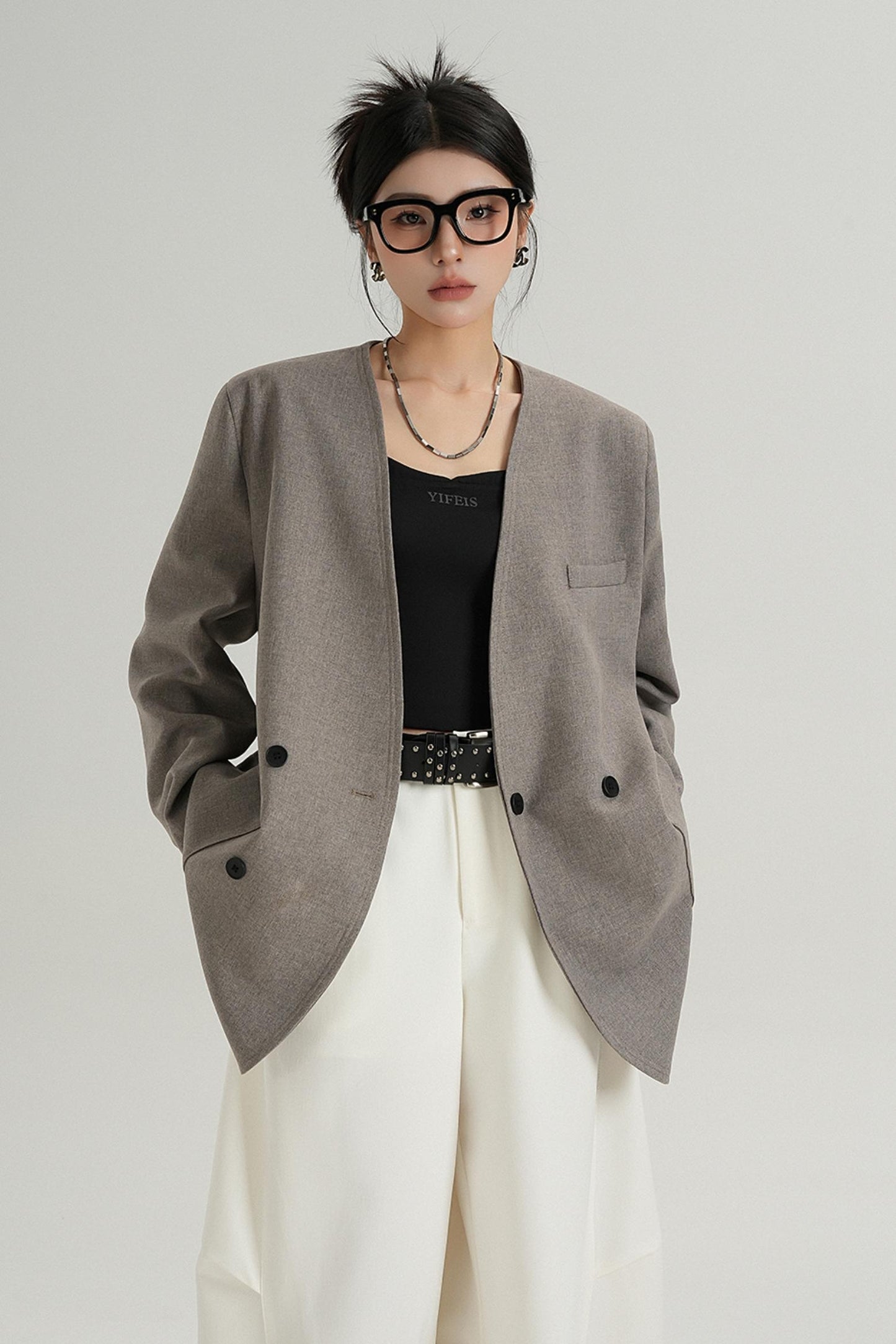 Loose Temperament Long Sleeve Blazer