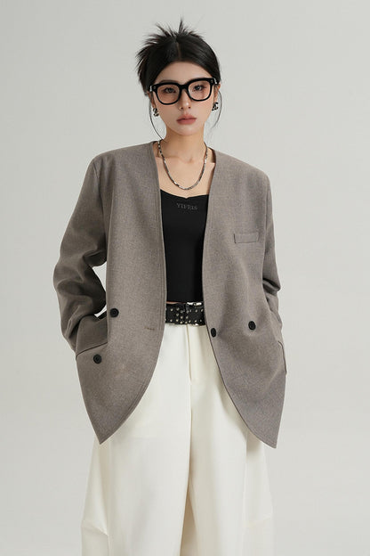 Loose Temperament Long Sleeve Blazer