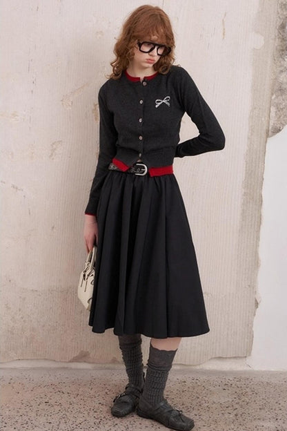 Three-Dimensional Pleated Skirt