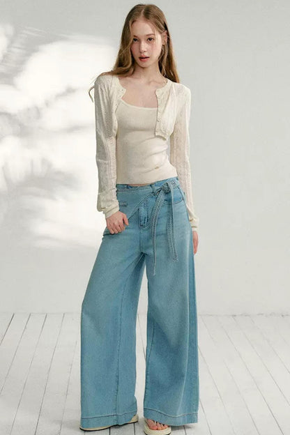 Jacquard Knit Cardigan Top Set-Up
