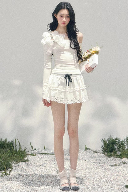 Morning Mist Off-Shoulder Top