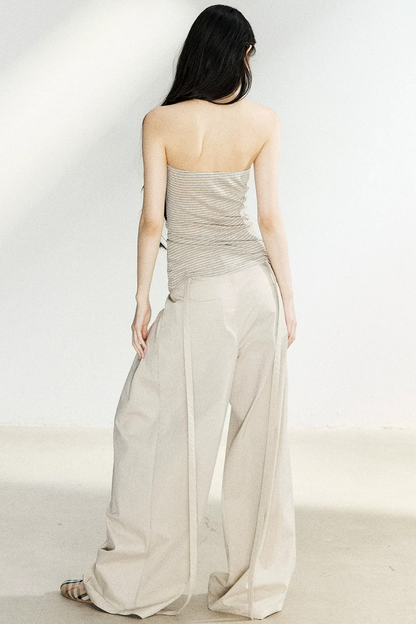 Summer High-Waisted Wide-Leg Pants