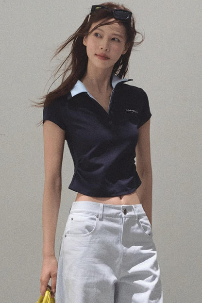 Vintage Lace Poncho Polo Skirt Set-Up