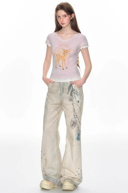 Sweet Summer V-Neck T-Shirt