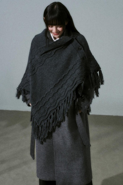 Lost Forest Wool Shawl Cape