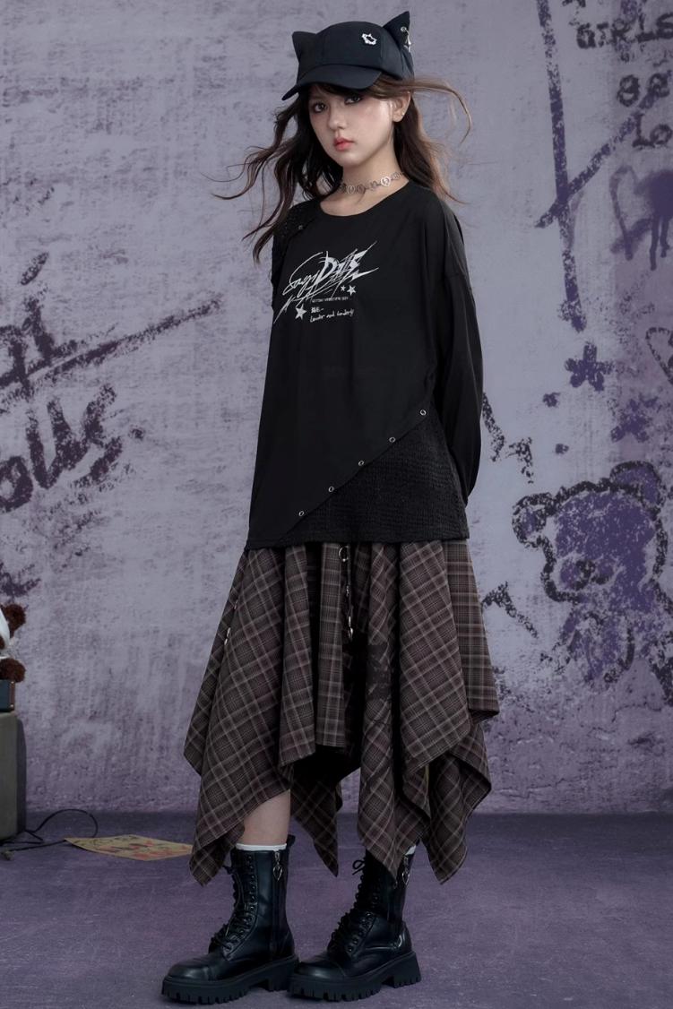 Fighting Spirit Knitted Long-Sleeved T-Shirt