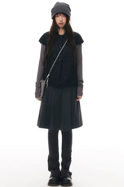 Doll Collar Flutter Sleeve Cardigan