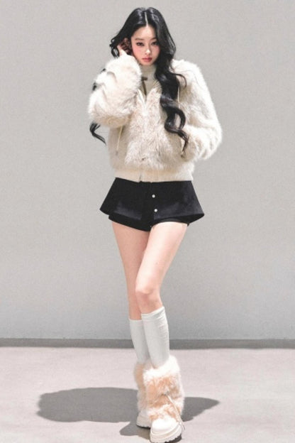 Hooded Fur Winter Coat