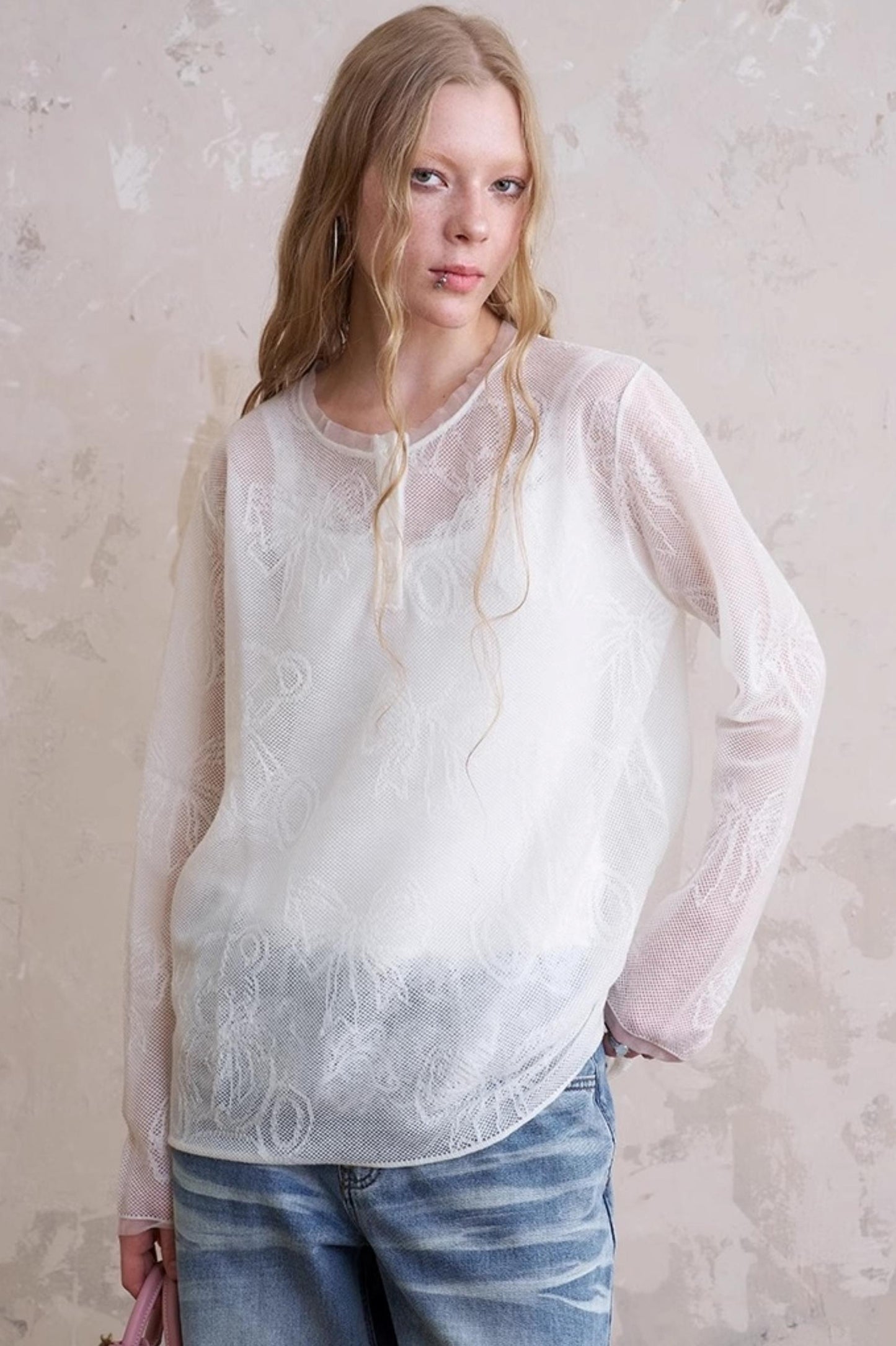 Summer Bear Knit Top