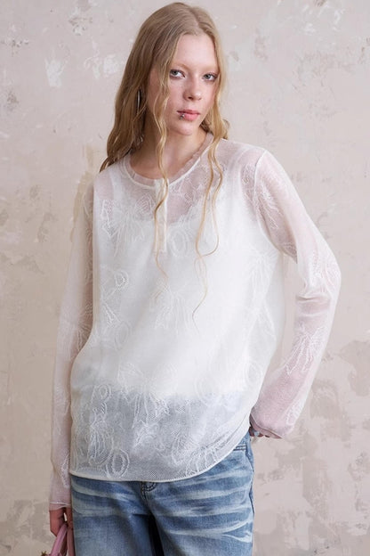 Summer Bear Knit Top