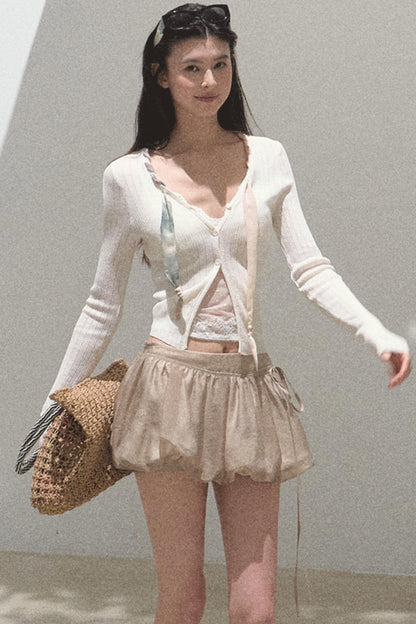 Floral Peplum Culottes Skirt Set