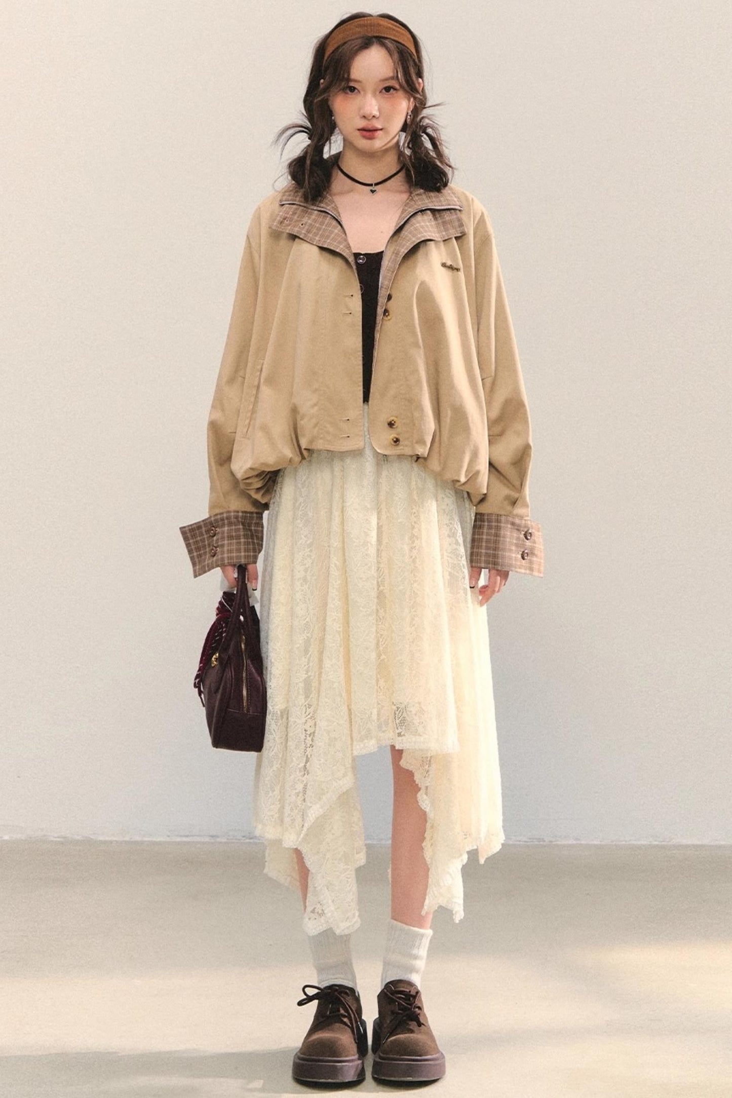 Patchwork Cocoon Jacket Set-Up