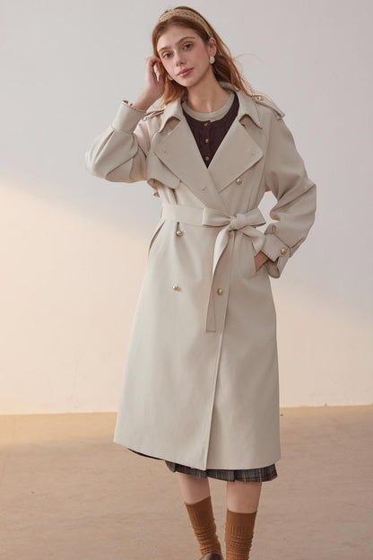 Lapel Trench Coat