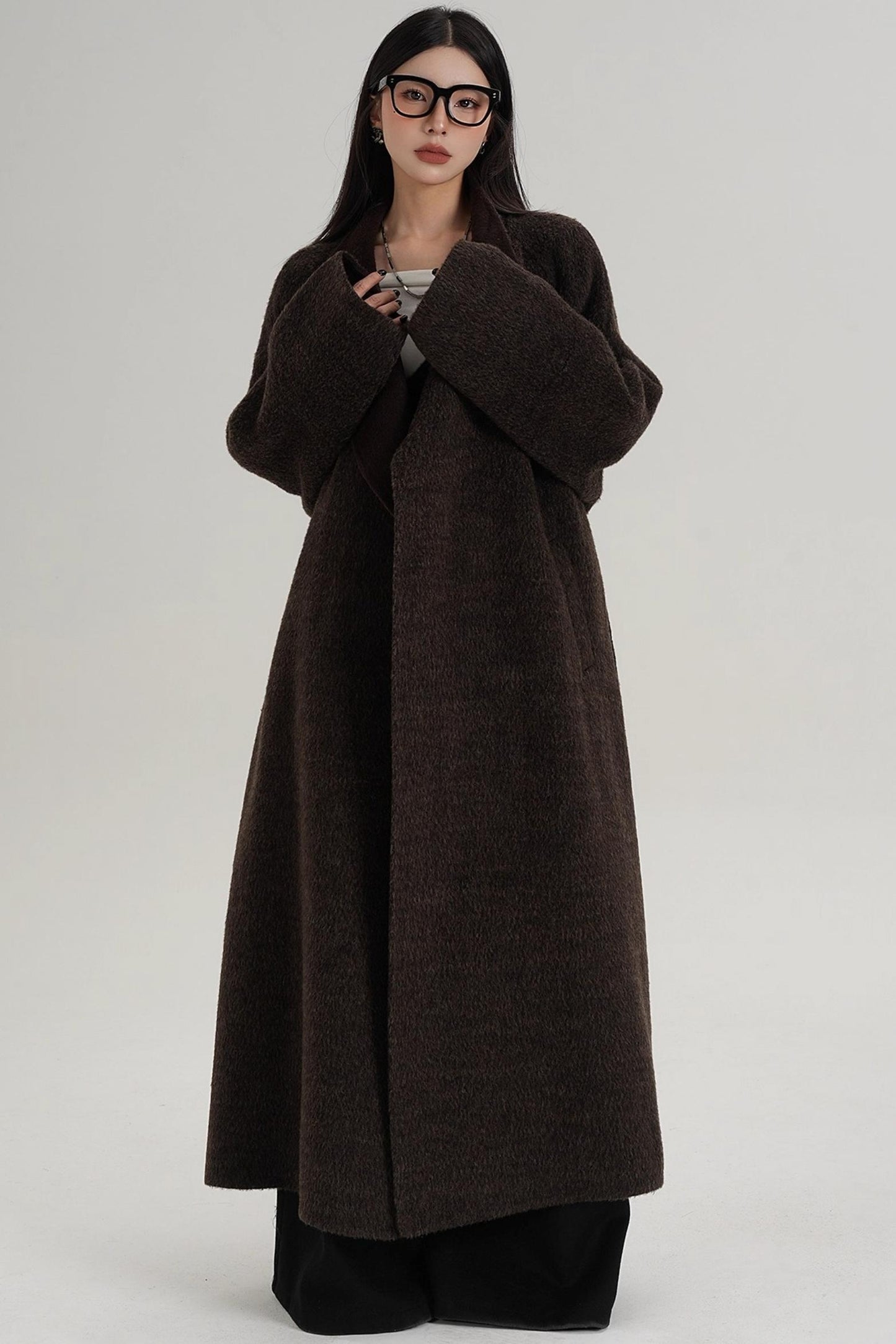 High Neck Wool Coat