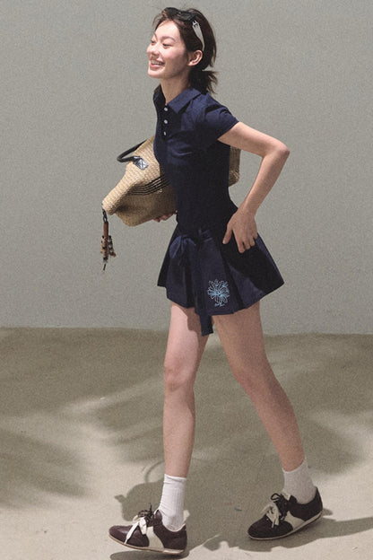 Cool Cotton Polo Skirt Set-Up