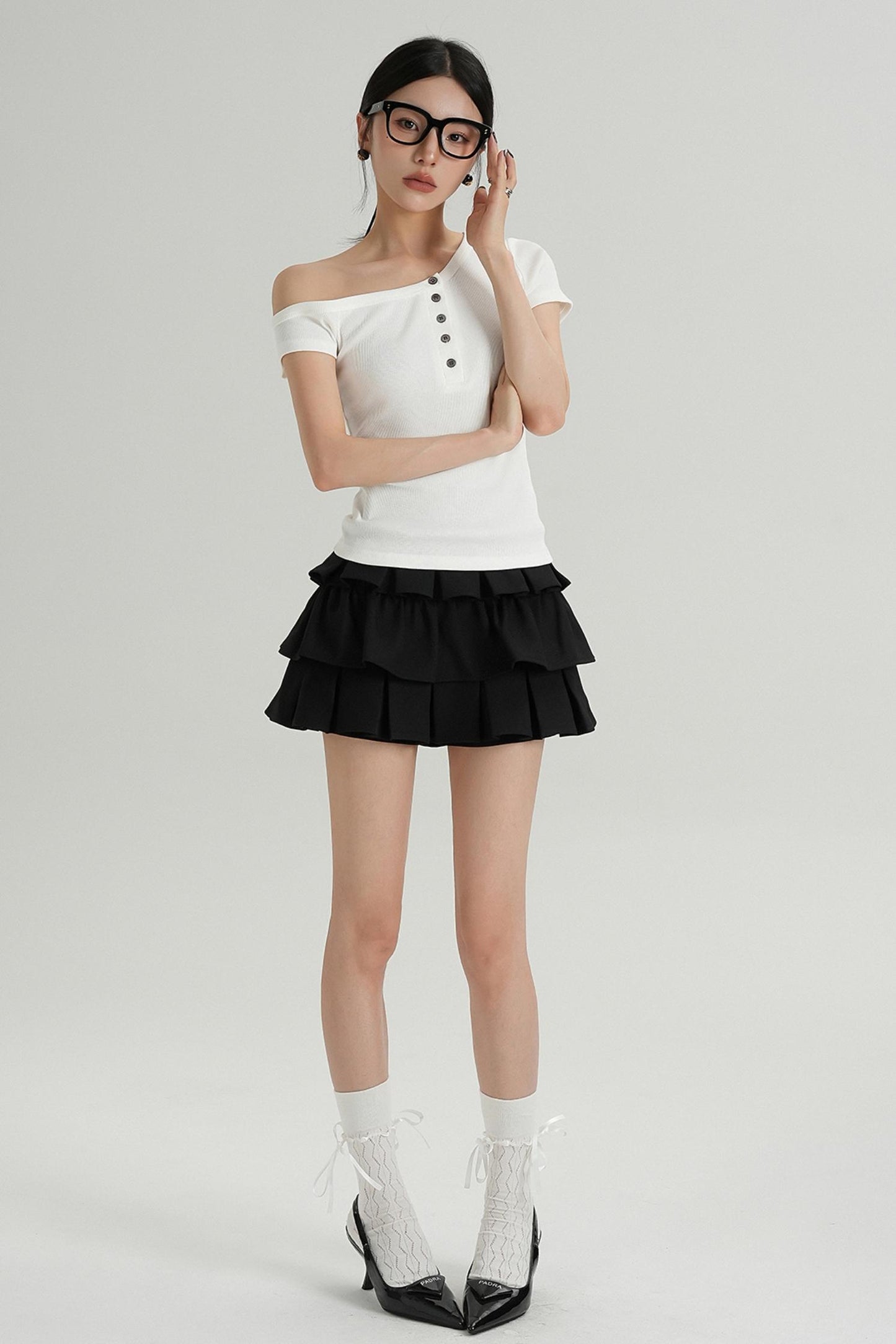 Chic Buttoned T-Shirt