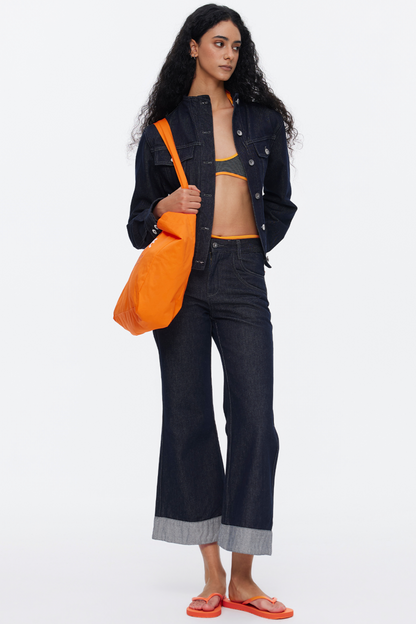 Vintage Flared Denim Pants