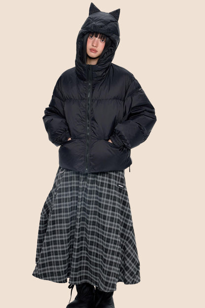 Winter White Short Down Jacket