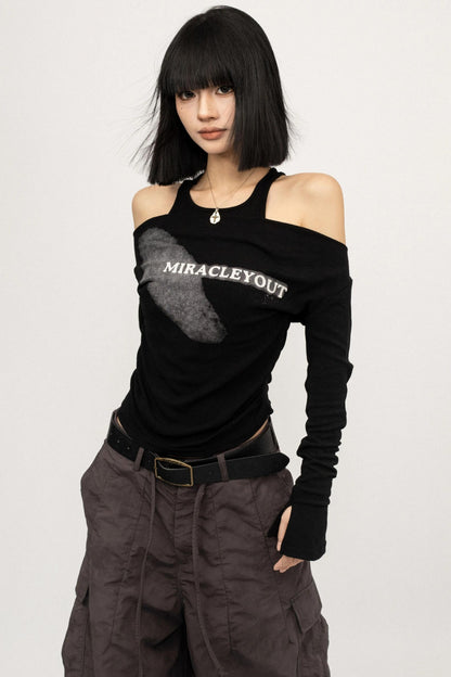 Vintage Spice Girl Black Long Sleeve T-Shirt