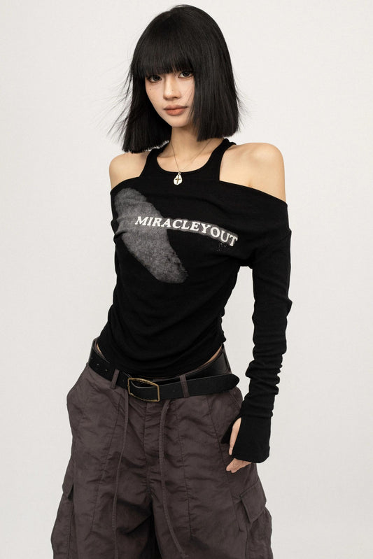 Vintage Spice Girl Black Long Sleeve T-Shirt