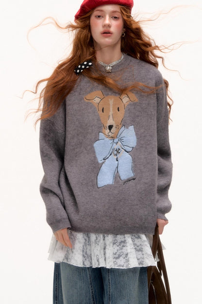 Buttoned Sweater Cardigan Shirt