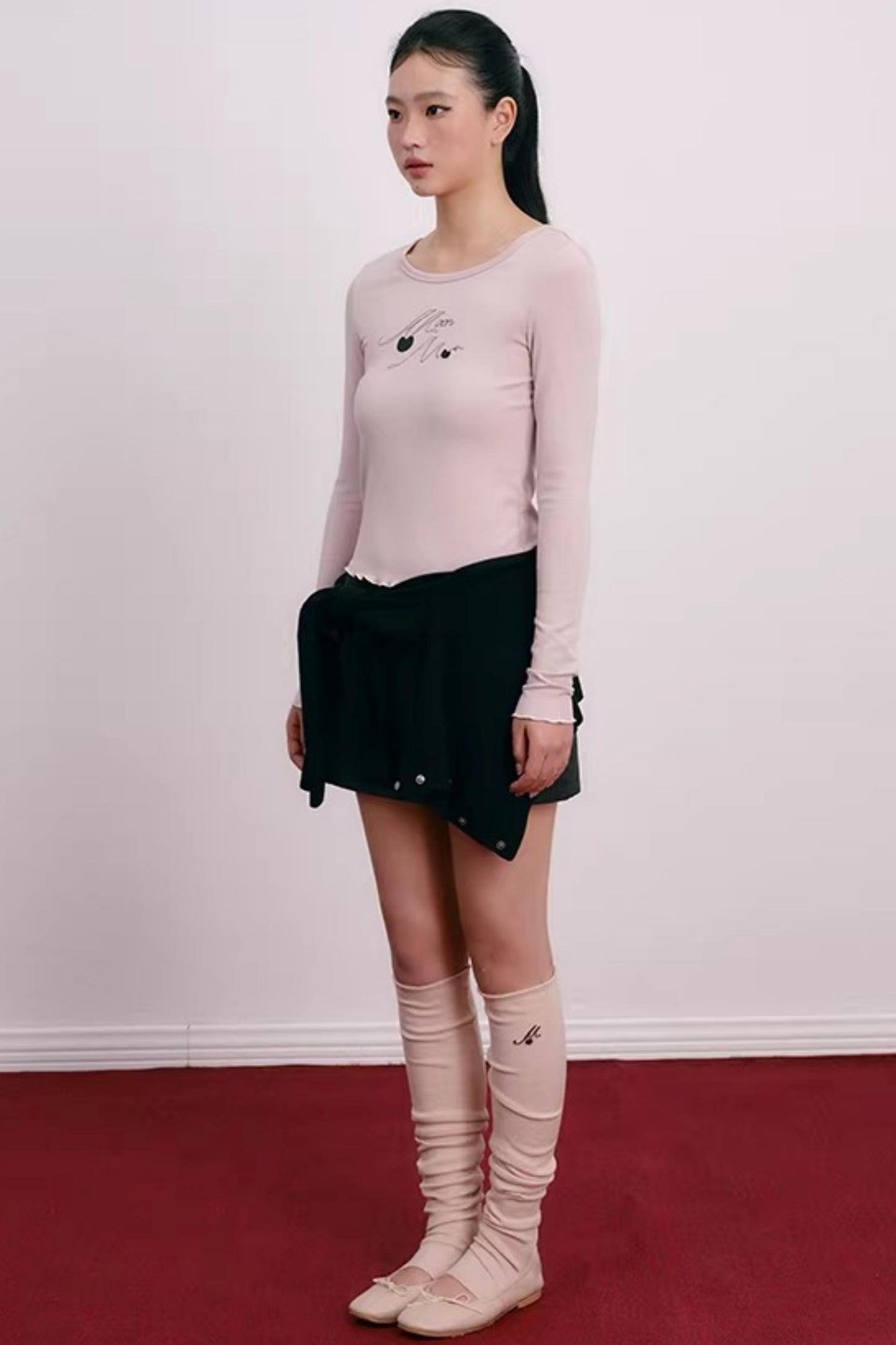 Cherry Print Lyocell Sweater