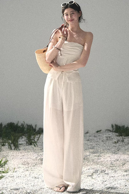 Minimalist Summer Off-Shoulder Top Set-Up