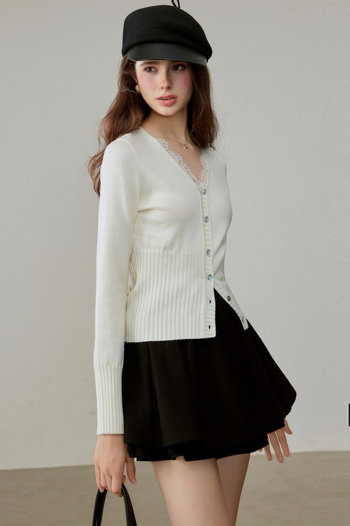 Winter V-Neck Wool Cardigan