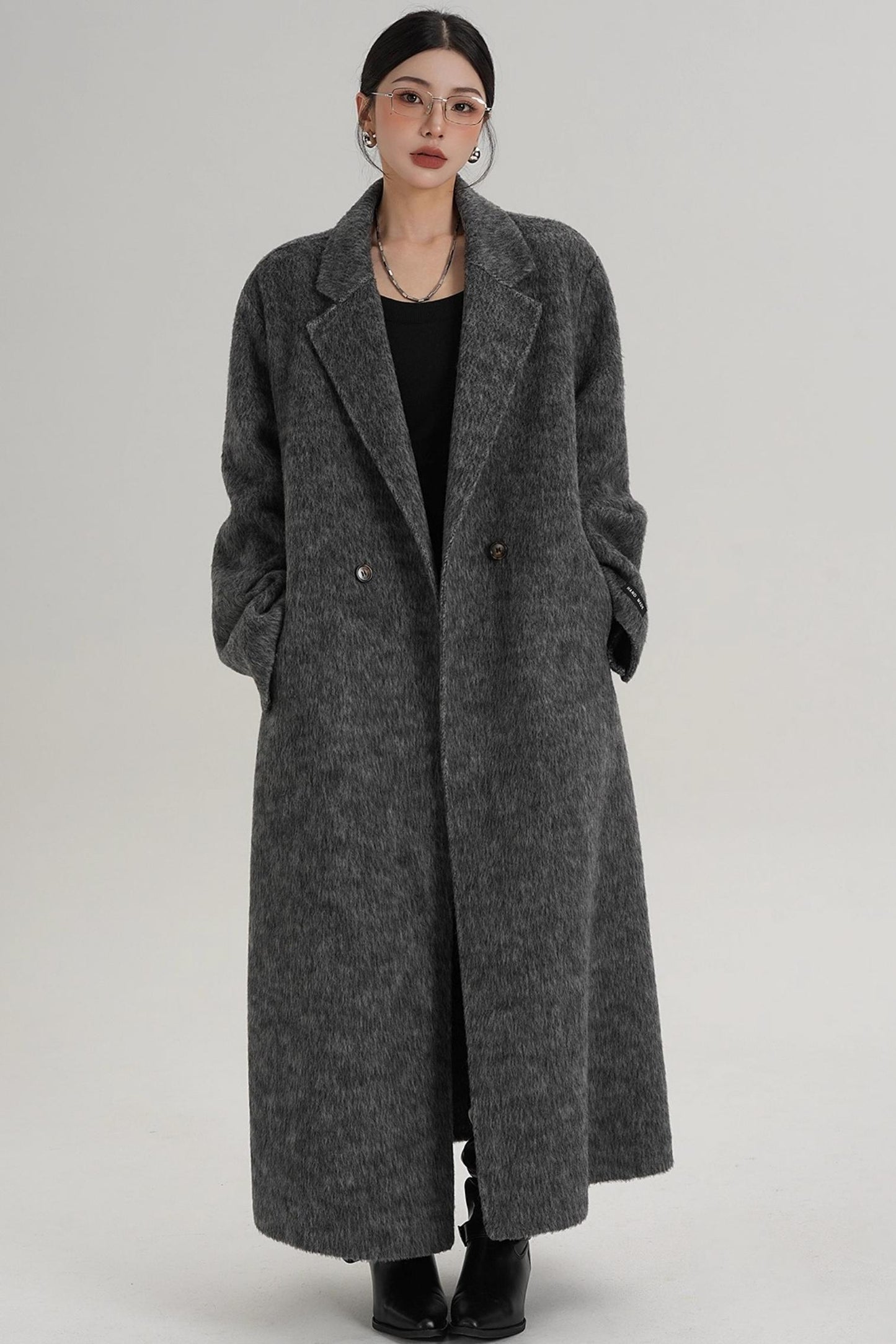 Elegant Double-Sided Wool Coat