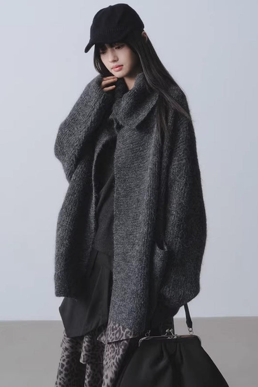 Winter Twilight Wool Cardigan