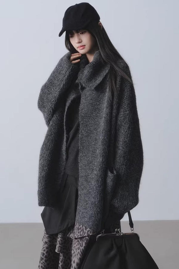 Winter Twilight Wool Cardigan