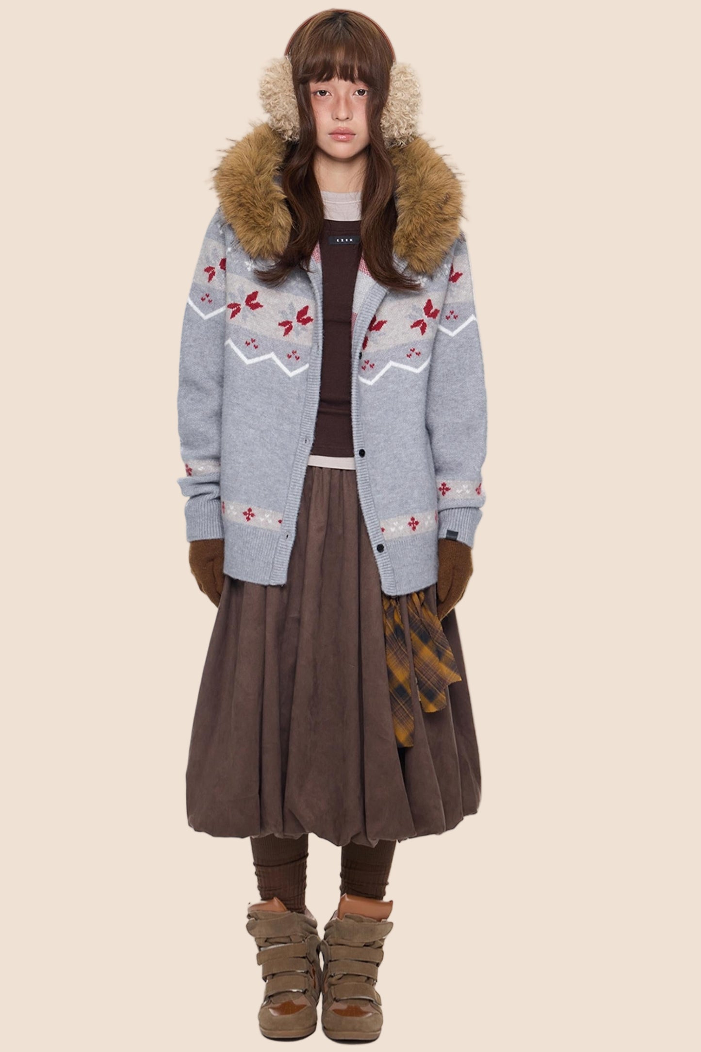 Fair Isle Sweater Jacket