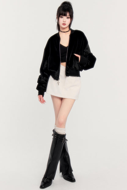 Reversible Plaid Plush Jacket