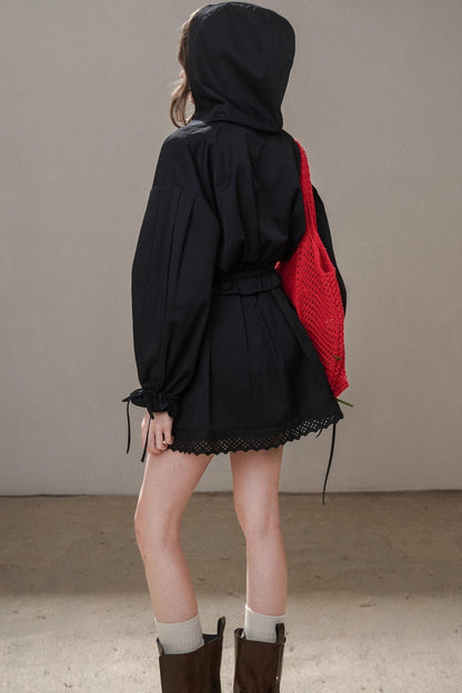 Cotton Trench Coat Set