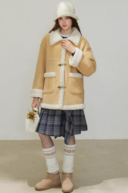 Loose Fit Lambswool Coat