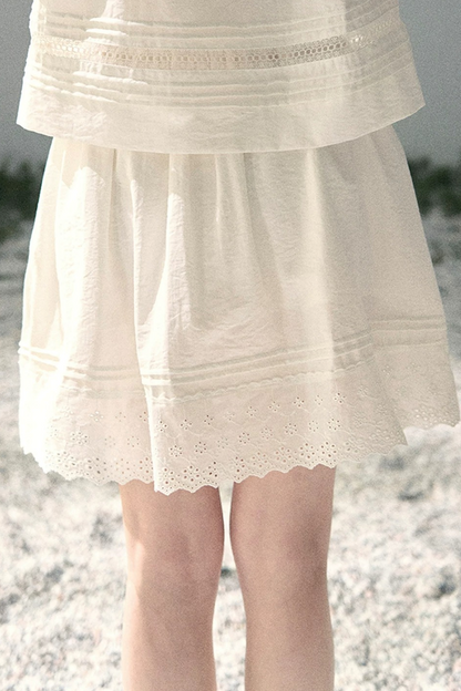 Moonlight Lace Top Two-Piece Set-Up