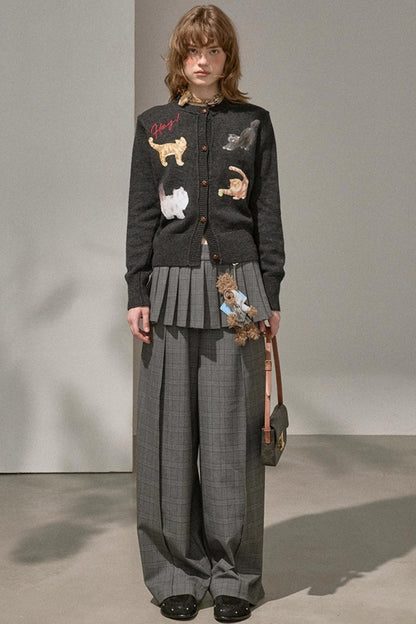 Sweet Kitten Knitted Cardigan