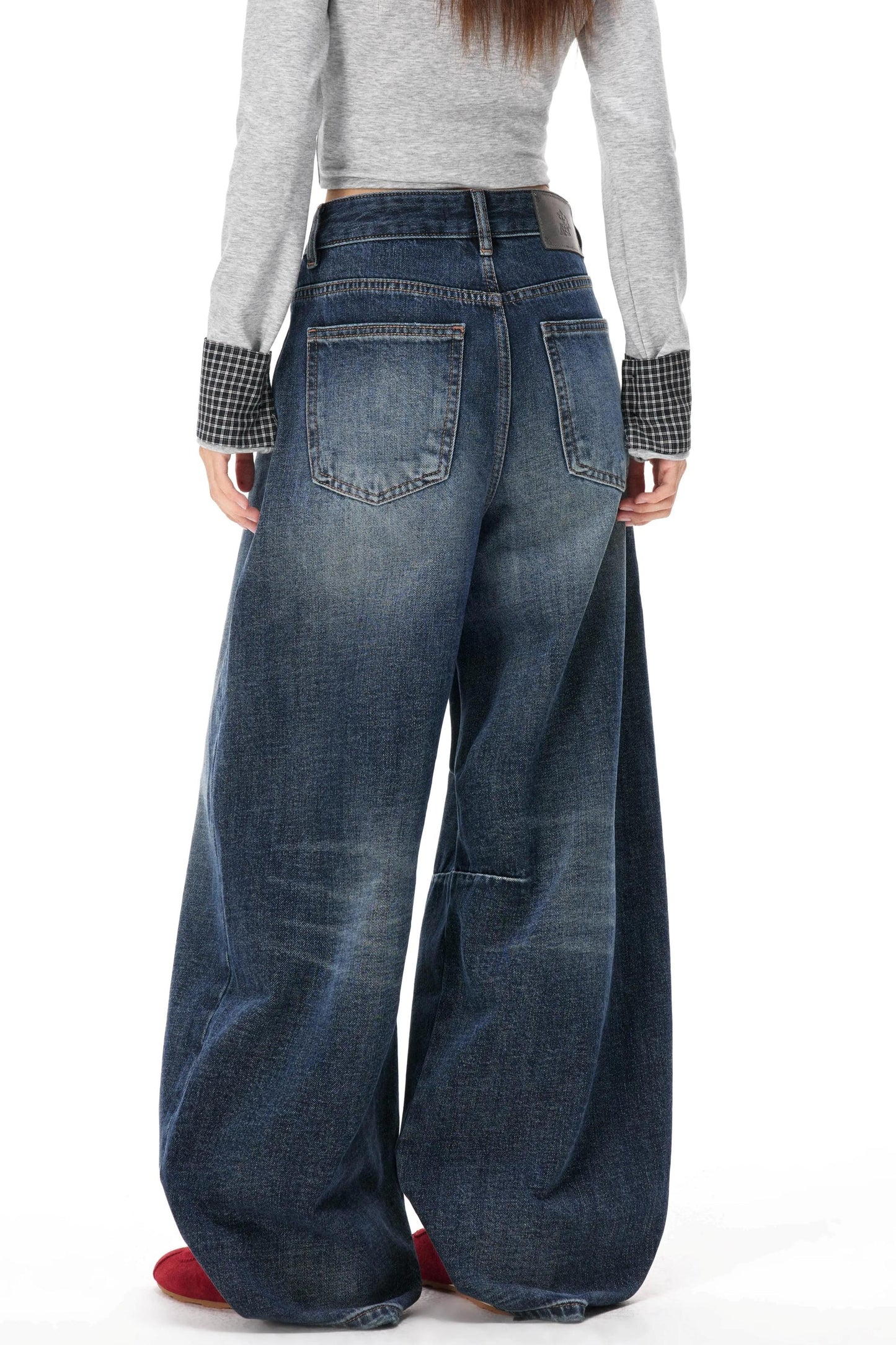Retro Washed Velvet Scimitar Jeans